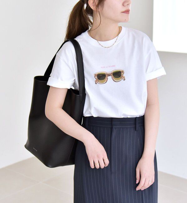 quaranciel「ANGE IN DISGUISE:〈手洗い可能〉コットン フォト & ロゴ TEE 26SS」|Tシャツ・カットソー|