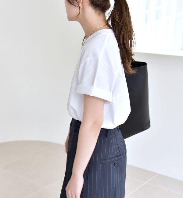 quaranciel「ANGE IN DISGUISE:〈手洗い可能〉コットン フォト & ロゴ TEE 26SS」|Tシャツ・カットソー|