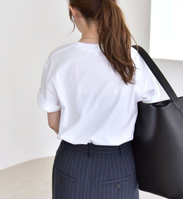 quaranciel「ANGE IN DISGUISE:〈手洗い可能〉コットン フォト & ロゴ TEE 26SS」|Tシャツ・カットソー|