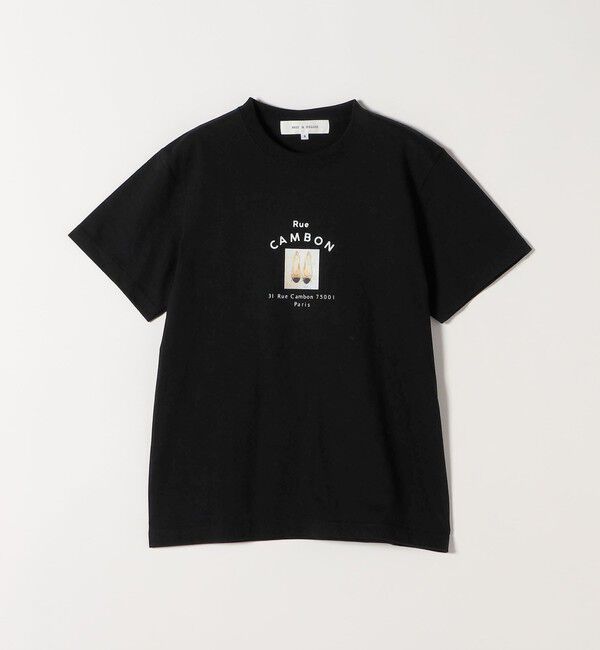 quaranciel「ANGE IN DISGUISE:〈手洗い可能〉コットン フォト & ロゴ TEE 26SS」|Tシャツ・カットソー|
