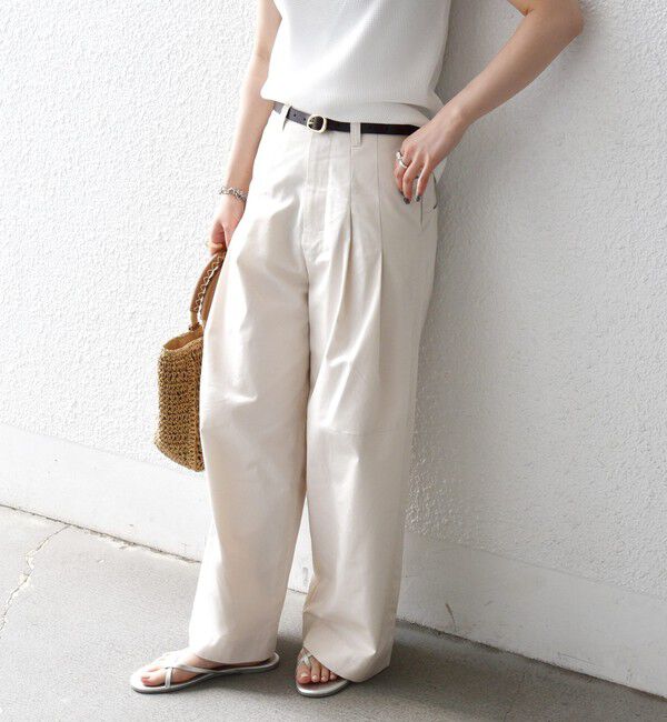 SHIPS any「〈洗濯機可能〉コットン 2タック コクーン ワイド パンツ」|その他|