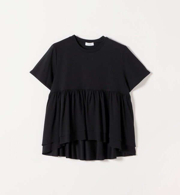 SHIPS any「〈洗濯機可能〉ジャージー ダブルヘム ペプラム TEE」|Tシャツ・カットソー|