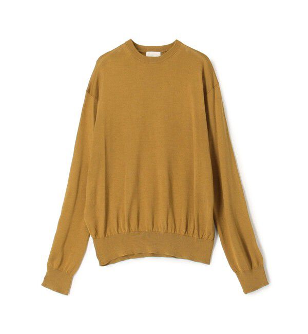 Ballsey「エヴァーシルク クルーネックプルオーバー」|ニット・セーター|45 キャメル