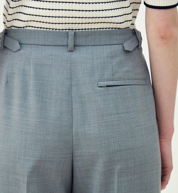 MACPHEE「ストレッチトロピカル ストレートパンツ」|スラックス|