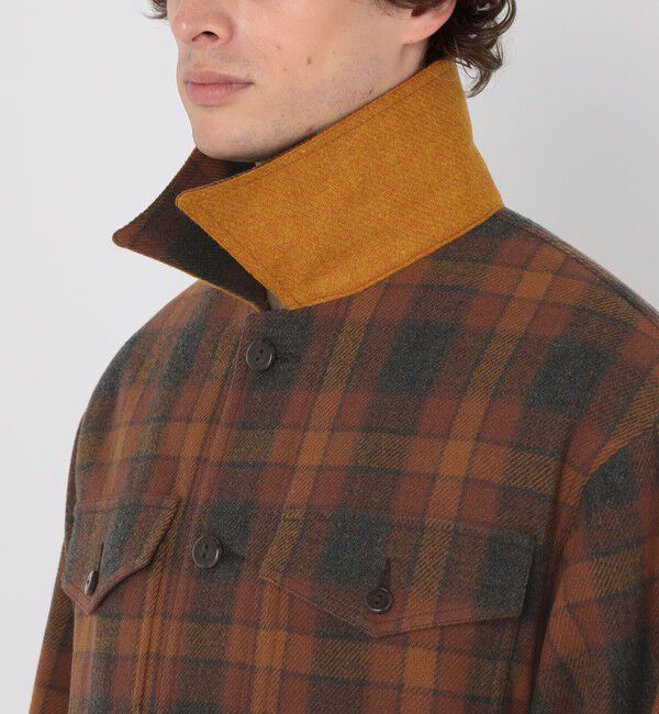 TOMORROWLAND MENS「【別注】PENDLETON ウールチェック CPO シャツブルゾン」|ブルゾン・スタジャン|