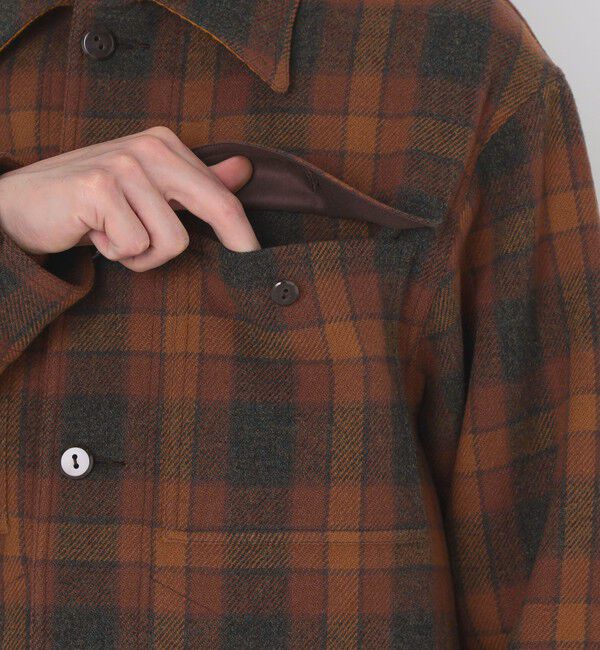 TOMORROWLAND MENS「【別注】PENDLETON ウールチェック CPO シャツブルゾン」|ブルゾン・スタジャン|
