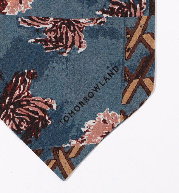 TOMORROWLAND GOODS「TOMORROWLAND ボタニカルフラワープリント ロングスカーフ」|バンダナ・スカーフ|