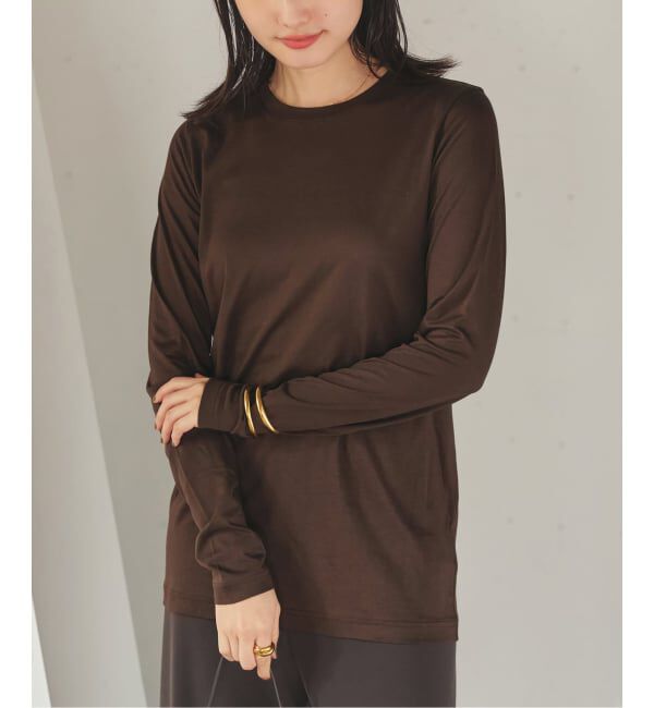 Plage「loose fit nuance long Tシャツ」|Tシャツ・カットソー|ブラウン
