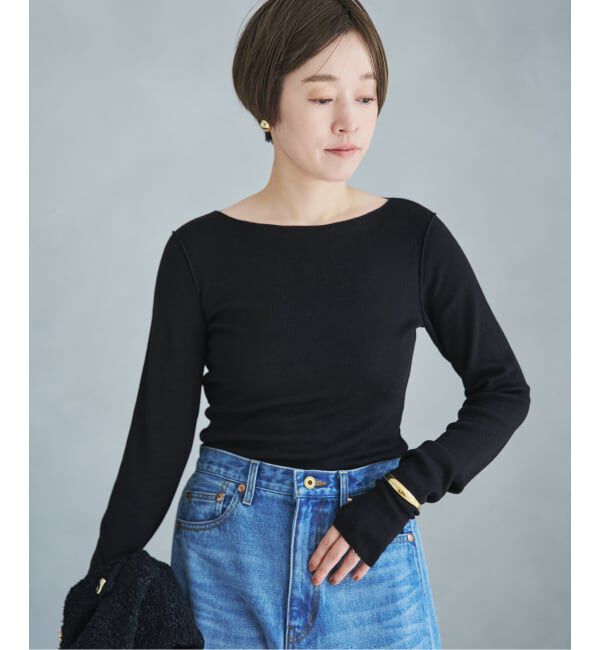 Plage「《追加》super100s Jersey boat/N プルオーバー 2」|Tシャツ・カットソー|