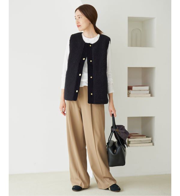 SLOBE IENA「BARBOUR/バブアー DULSIE LINER LLI0016 BK11/ CR11」|ダウンベスト・ベスト|