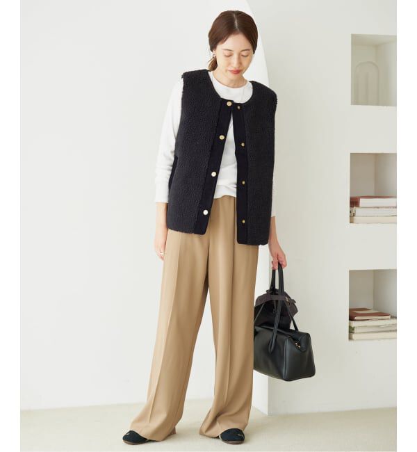 SLOBE IENA「BARBOUR/バブアー DULSIE LINER LLI0016 BK11/ CR11」|ダウンベスト・ベスト|