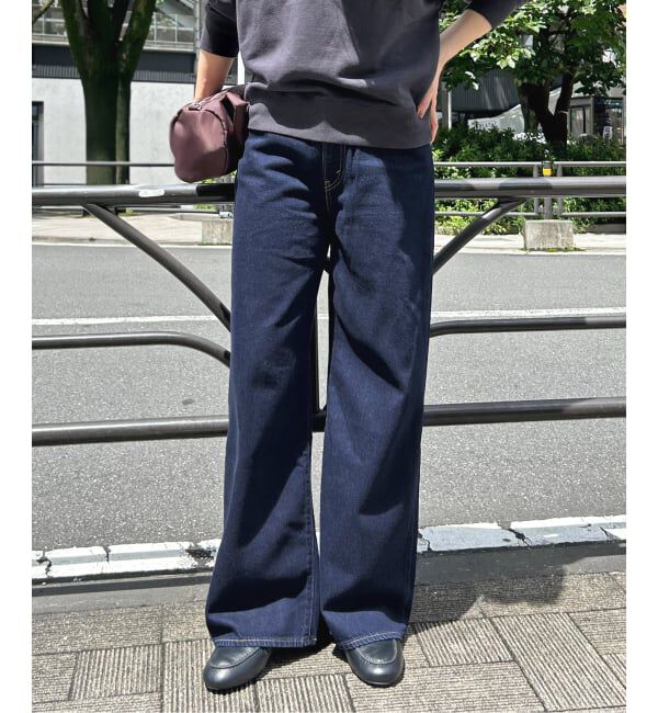 SLOBE IENA「Levi&rsquo;s/リーバイス SLOBE別注 CINCH WIDE LEG デニムパンツ」|デニム|