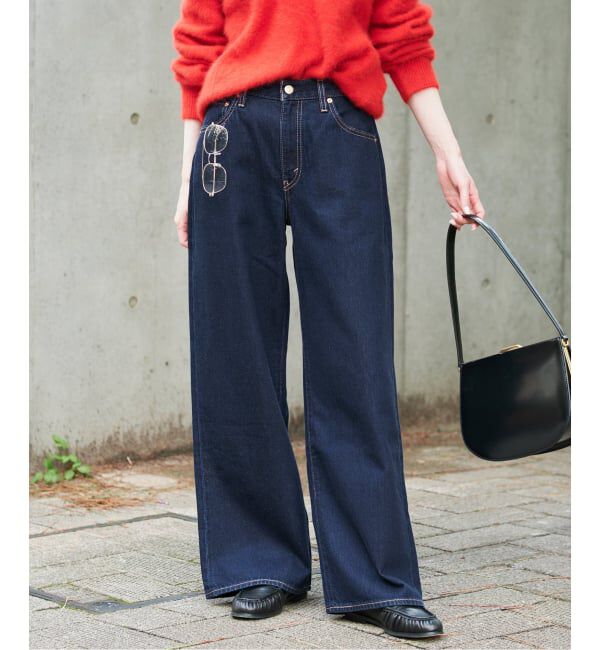 SLOBE IENA「Levi&rsquo;s/リーバイス SLOBE別注 CINCH WIDE LEG デニムパンツ」|デニム|