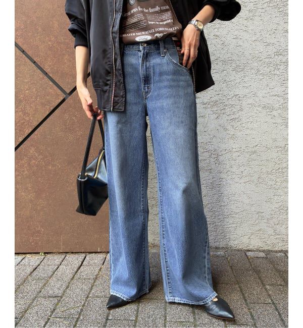 SLOBE IENA「Levi&rsquo;s/リーバイス SLOBE別注 CINCH WIDE LEG デニムパンツ」|デニム|