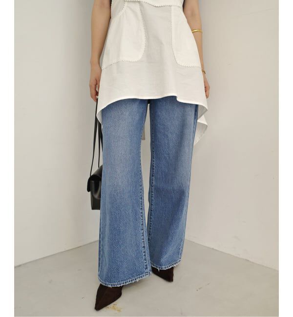 SLOBE IENA「Levi&rsquo;s/リーバイス SLOBE別注 CINCH WIDE LEG デニムパンツ」|デニム|