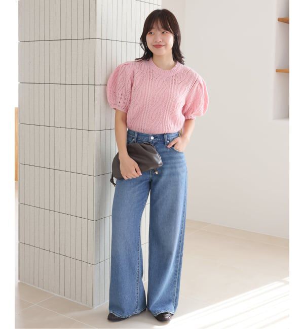 SLOBE IENA「Levi&rsquo;s/リーバイス SLOBE別注 CINCH WIDE LEG デニムパンツ」|デニム|