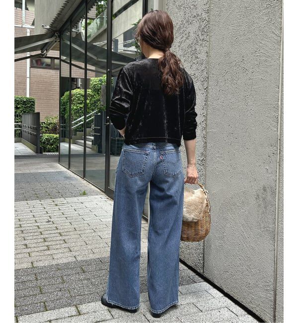 SLOBE IENA「Levi&rsquo;s/リーバイス SLOBE別注 CINCH WIDE LEG デニムパンツ」|デニム|