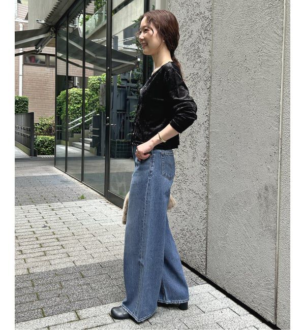 SLOBE IENA「Levi&rsquo;s/リーバイス SLOBE別注 CINCH WIDE LEG デニムパンツ」|デニム|