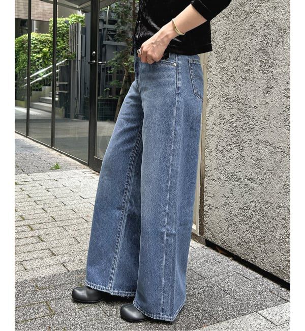 SLOBE IENA「Levi&rsquo;s/リーバイス SLOBE別注 CINCH WIDE LEG デニムパンツ」|デニム|