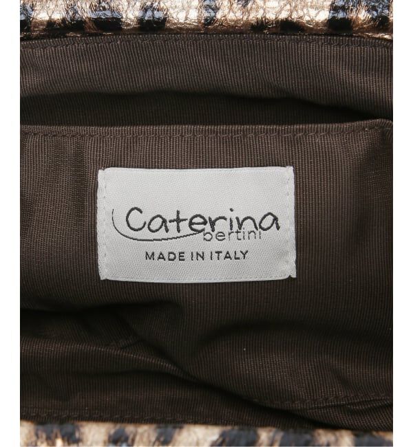 VERMEIL par iena「Caterina bertini カテリーナ ベルティーニ レオパードクラッチバッグ 5894」|クラッチバッグ|
