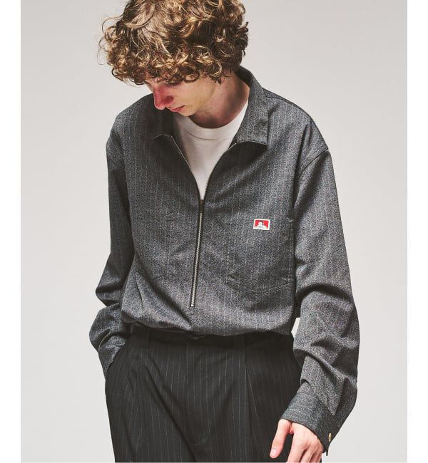 417 EDIFICE「【BEN DAVIS / ベンデイビス】417別注 Half Zip Shirt」|シャツ・ブラウス|