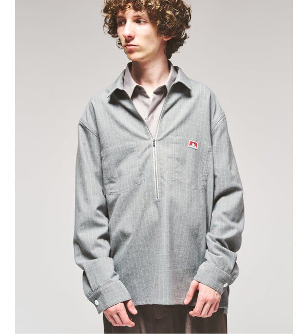 417 EDIFICE「【BEN DAVIS / ベンデイビス】417別注 Half Zip Shirt」|シャツ・ブラウス|
