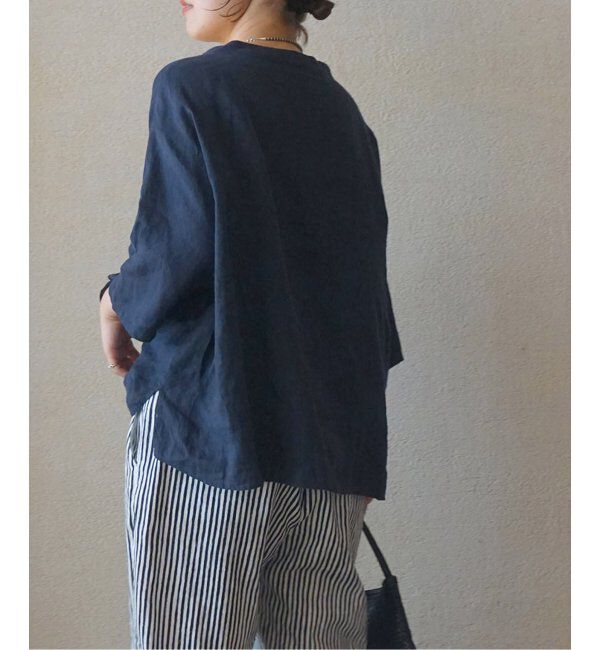 journal standard luxe「フレンチリネンキャンバス フリルプルブラウス」|シャツ・ブラウス|