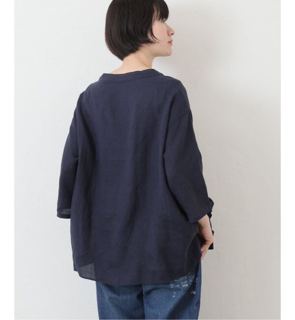 journal standard luxe「フレンチリネンキャンバス フリルプルブラウス」|シャツ・ブラウス|