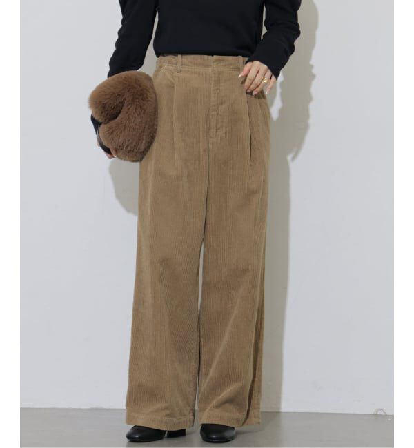 JOURNAL STANDARD relume「《追加予約 / 新色》ウォッシャブルコーデュロイタックワイドパンツ」|その他|グレーB