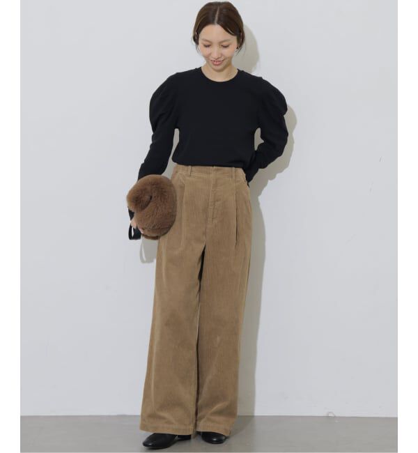 JOURNAL STANDARD relume「《追加予約 / 新色》ウォッシャブルコーデュロイタックワイドパンツ」|その他|