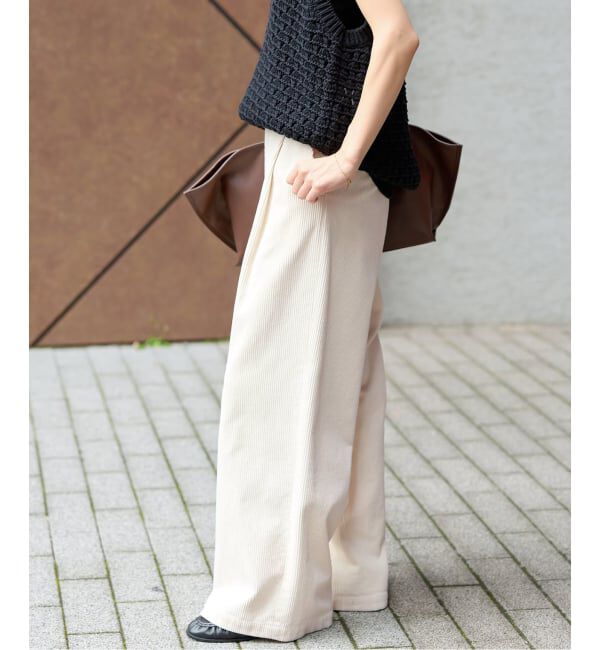 JOURNAL STANDARD relume「《追加予約 / 新色》ウォッシャブルコーデュロイタックワイドパンツ」|その他|