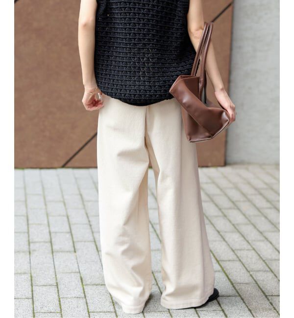 JOURNAL STANDARD relume「《追加予約 / 新色》ウォッシャブルコーデュロイタックワイドパンツ」|その他|