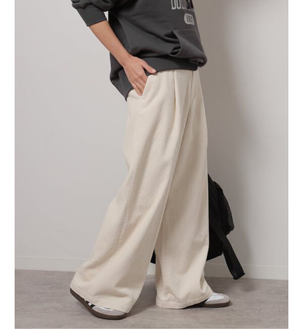 JOURNAL STANDARD relume「《追加予約 / 新色》ウォッシャブルコーデュロイタックワイドパンツ」|その他|