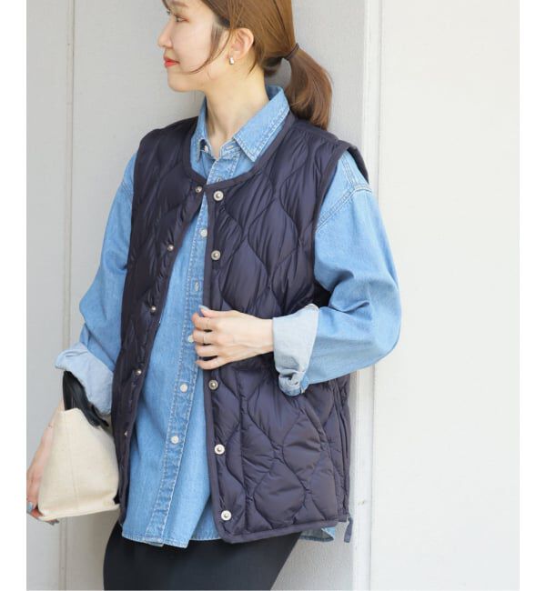 JOURNAL STANDARD relume「別注【TAION / タイオン】ミリタリーダウンベスト」|ダウン|ネイビー