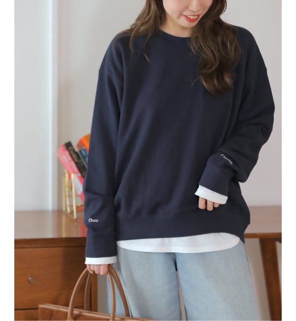 JOURNAL STANDARD relume「《WEB限定追加予約》［2枚セット］3WAY刺繍レイヤードスウェット」|スウェット・ジャージ|