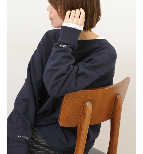JOURNAL STANDARD relume「《WEB限定追加予約》［2枚セット］3WAY刺繍レイヤードスウェット」|スウェット・ジャージ|ネイビー