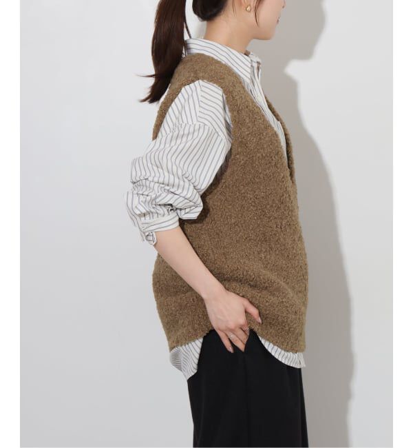 JOURNAL STANDARD relume「《予約》Vネックニットボアベスト」|ベスト・ジレ|