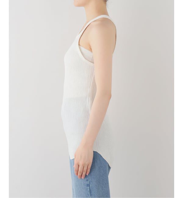 FRAMeWORK「MATTII Wrinkle cotton Crew neck tank top」|タンクトップ|