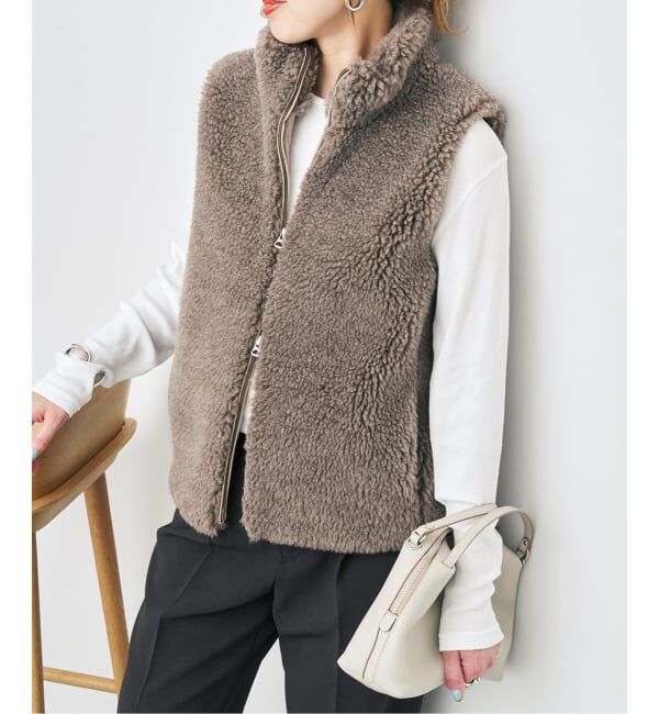 Spick and Span「TICCA / ティッカ WOOLファーベスト」|ダウンベスト・ベスト|