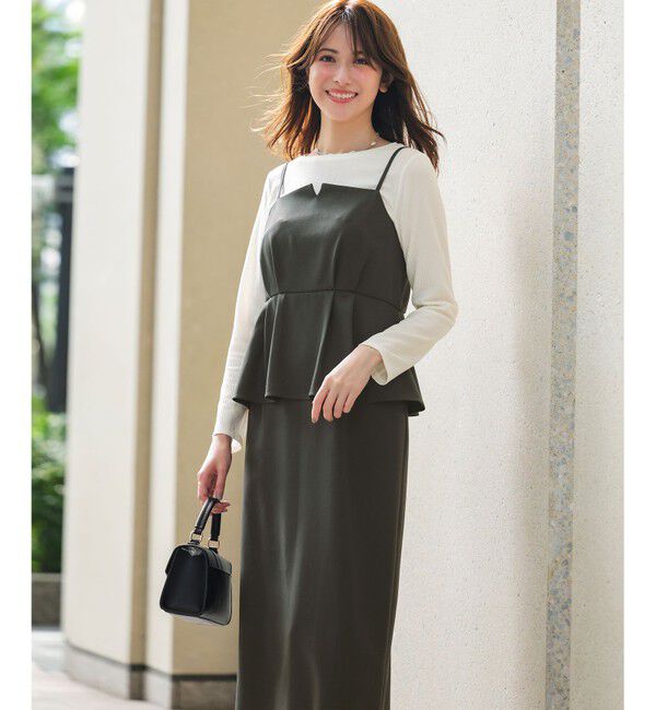 ANY SIS「キャミワンピース &times; カットソー セット」|スーツ|