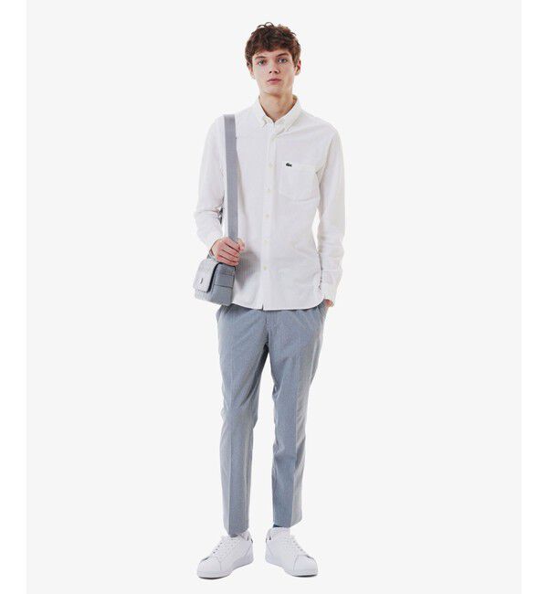 LACOSTE「ワンタックストレッチスラックス」|チノ|