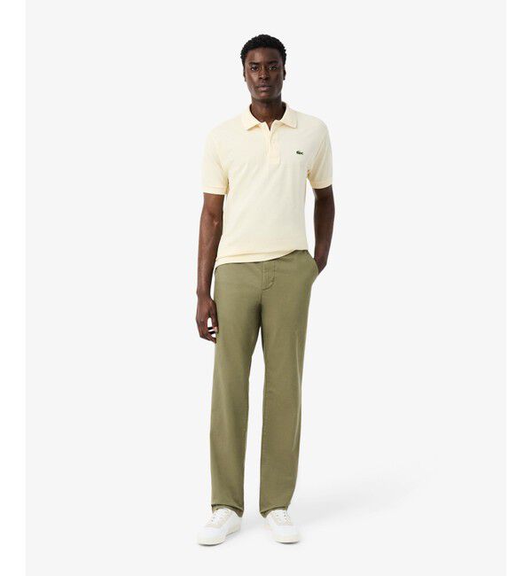 LACOSTE「レギュラーフィットテーパードストレッチチノパンツ」|チノ|