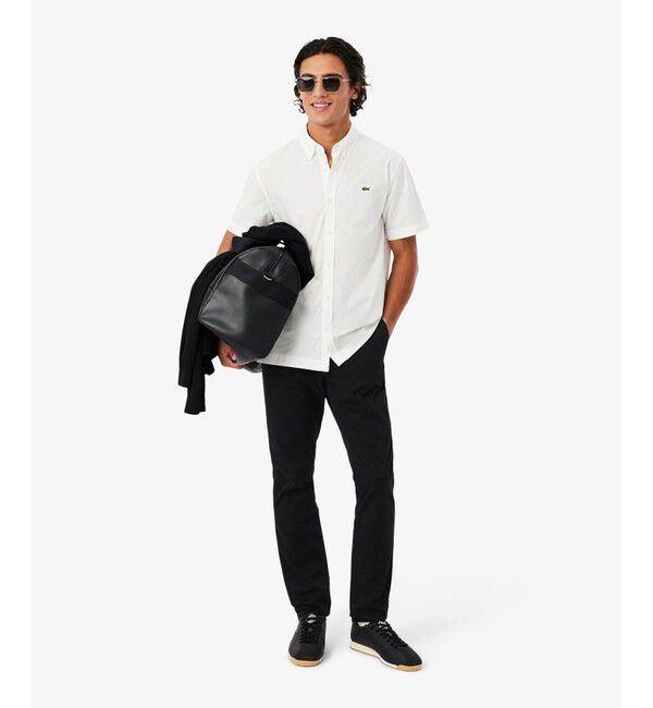 LACOSTE「スリムフィットテーパードストレッチチノパンツ」|チノ|