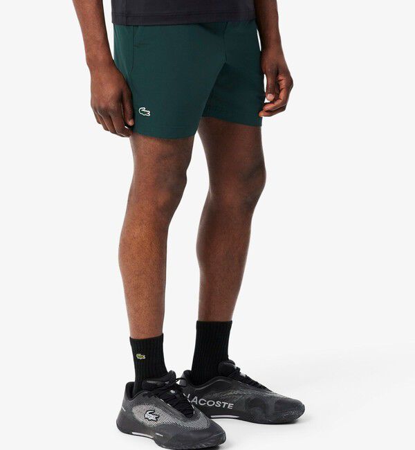 LACOSTE「ウルトラドライ リフレクティブテニスショーツ」|その他|ダークグリーン