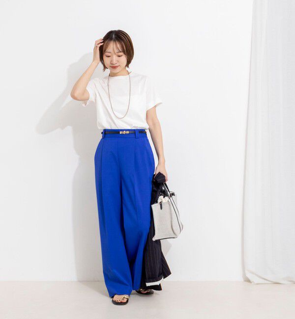 NOLLEY'S「ウォッシャブルベーシックTシャツ」|Tシャツ・カットソー|