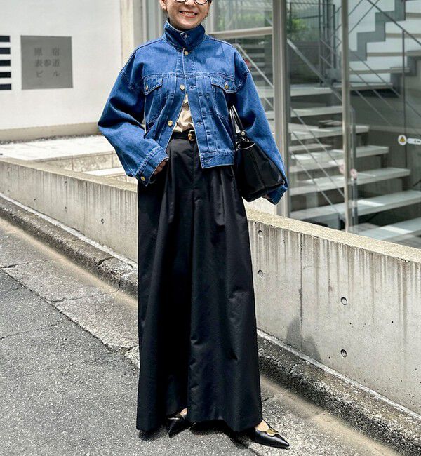 Rie Miller「【RM denim】バックひねりデザインショート丈Gジャン」|デニムジャケット|