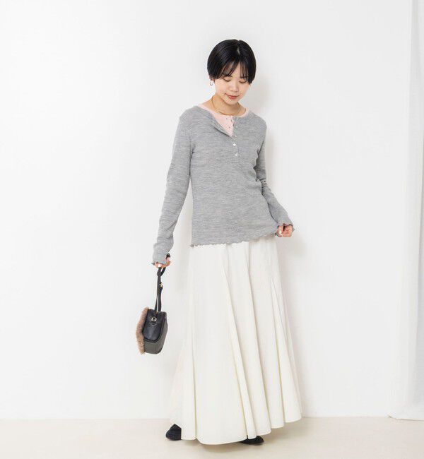 NOLLEY'S「MY STANDARDウォッシャブルリブヘンリー2WAYプルオーバー」|Tシャツ・カットソー|