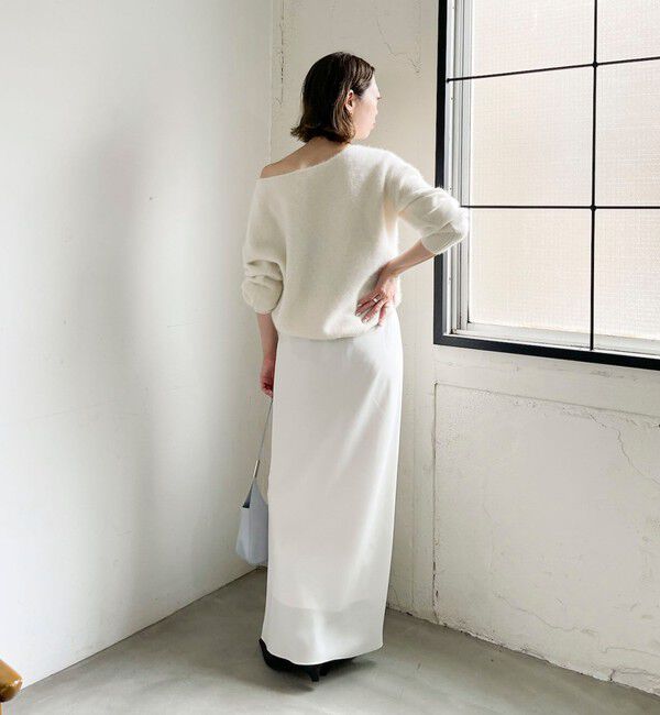 NOLLEY'S sophi「ウォッシャブルダブルマットサテンナロースカート」|スカート|