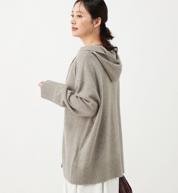 NOLLEY'S「【WEB＆一部店舗限定カラー】《手洗い可能》ヘアリーフーディーカーディガン」|カーディガン|