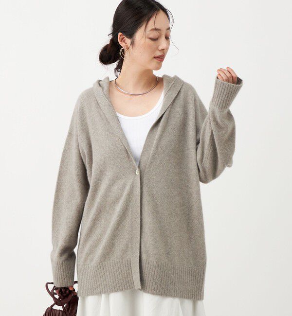 NOLLEY'S「【WEB＆一部店舗限定カラー】《手洗い可能》ヘアリーフーディーカーディガン」|カーディガン|
